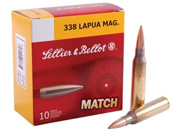 Picture of Sellier & Bellot Target (Match) Rifle Ammo - 338 Lapua Mag, 250Gr, HPBT, 10rds Box