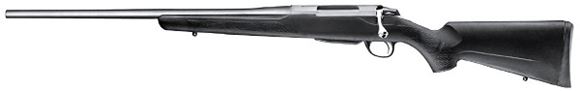Picture of Tikka T3 Lite Stainless Bolt Action Rifle, Left Hand - 7mm Rem Mag, 24-3/8", Stainless Steel, Cold Hammer Forged Light Hunting Contour Barrel, Black Glass-Fiber Reinforced Copolymer Polypropylene Stock, 3rds, No Sight, 2-4lb Adjustable Trigger