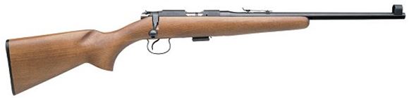 Picture of CZ 452-2E ZKM Scout Rimfire Bolt Action Rifle - 22 LR, 16" Barrel, Blued, Beechwood Stock, Youth Stock, 5rds Magazine, w/Sights