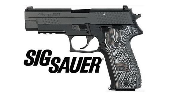 Picture of SIG SAUER P226 Extreme DA/SA Semi-Auto Pistol - 9mm, 4.4", Nitron Slide & Black Hard Anodized Frame, Hogue Custom G10 Grips, 2x10rds, SIGLITE Night Sights, SRT Trigger, Rail