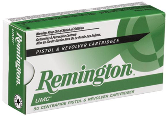 Picture of Remington UMC Pistol & Revolver Handgun Ammo - 40 S&W, 165Gr, MC, 50rds Box