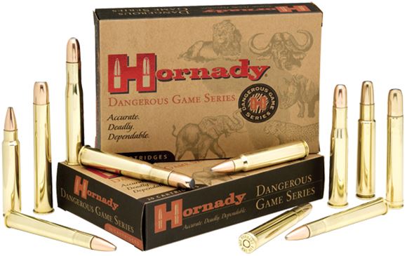 Picture of Hornady Dangerous Game Rifle Ammo - 375 Ruger, 300Gr, DGX Superformance, 20rds Box