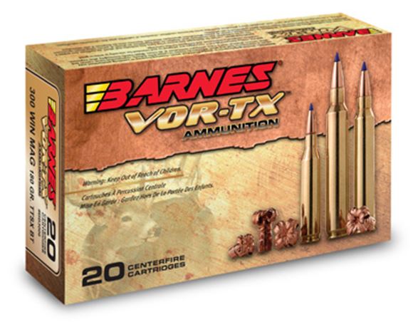 Picture of Barnes VOR-TX Premium Hunting Rifle Ammo - 338 Win Mag, 225Gr, TTSX BT, 20rds Box