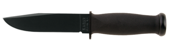 Picture of KA-BAR All-Purpose & Utility/Military & Tactical Knives, Fixed-Blade - Kraton Handled Mark I, w/Glass Filled Nylon Sheath, Made in USA