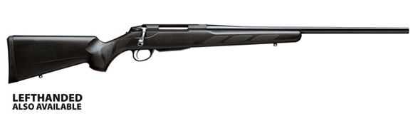 Picture of Tikka T3 Lite Stainless Bolt Action Rifle - 30-06 Sprg, 22-7/16", Stainless Steel, Cold Hammer Forged, Light Hunting Contour, Black Glass-Fiber Reinforced Copolymer Polypropylene Stock, 3rds, No Sight, 2-4lb Adjustable Trigger