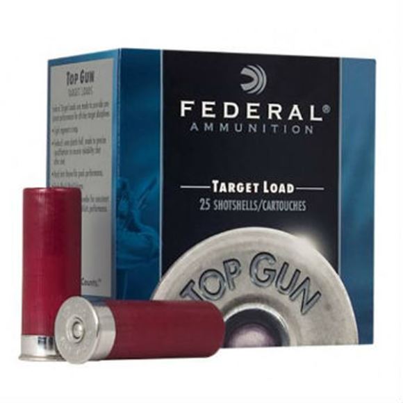 Picture of Federal Top Gun Target Load Shotgun Ammo - 12Ga, 2-3/4", 3DE, 1oz, #7.5, 250rds Case
