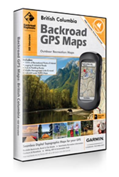 Picture of Backroad Mapbooks, Backroad GPS Map (Micro-SD) - British Columbia, British Columbia