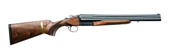 Picture of Chiappa Armi Sport TRIPLE THREAT Triple Barrel Shotgun - 12Ga, 3", 18-1/2", Matte Blued, Chrome Lined Bore w/Rem Choke Thread, Checkered Walnut Stock w/Removable Section For Pistol Grip Conversion, 3rds, Fixed Brass Bead Front Sight, (SK,IC,M,IM,F)