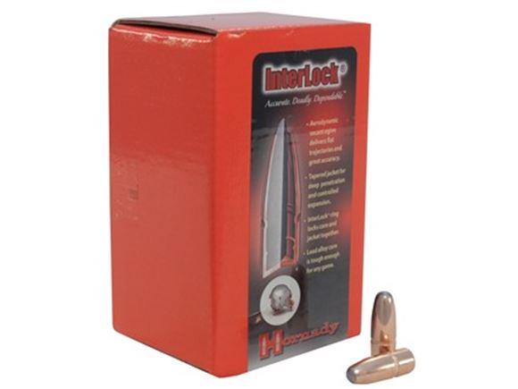 Picture of Hornady Rifle Bullets, InterLock - 8mm Caliber (.323"), 170Gr, InterLock RN, 100ct Box