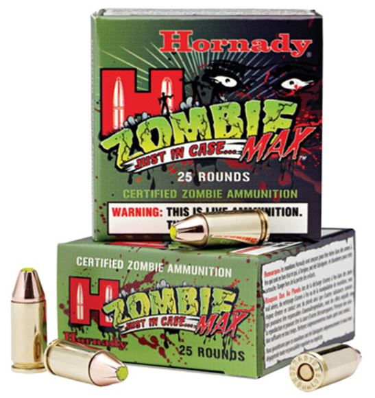 Picture of Hornady Zombie Max Handgun Ammo - 9mm Luger, 115Gr, Z-Max, 25rds Box