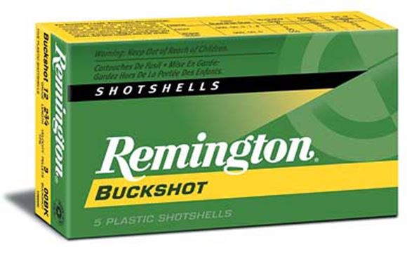 Picture of Remington Buckshot, Express Magnum Buckshot Shotgun Ammo - 12Ga, 3", 4 DE, #4 Buck, 41 Pellets, Buffered, 250rds Case, 1225fps