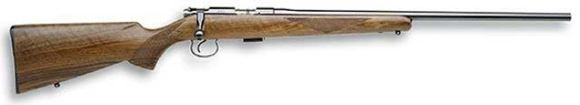Picture of CZ 452-2E ZKM American Rimfire Bolt Action Rifle - 22 LR, 22.5", Hammer Forged, Blued, Austrailian Beech Wood Stock, 5rds, No Sights