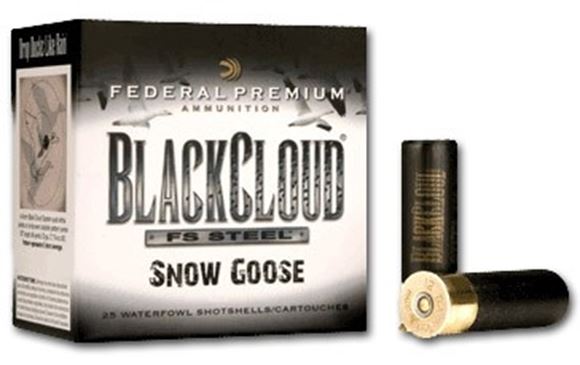 Picture of Federal Premium Black Cloud FS Steel Snow Goose Shotgun Ammo - 12Ga, 3", 1-1/8oz, #2, 250rds Case, 1635fps