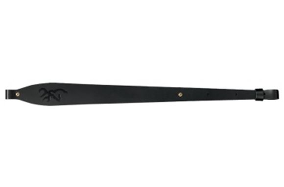 Picture of Browning Shooting Accessories, Rifle & Shotgun Slings - Big Buckmark Series Sling, Leather, Chicago Screws Sling Adjustments, 25" - 35", Black
