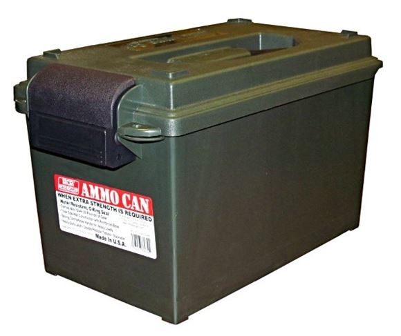 Picture of MTM Case-Gard Ammo Cans & Crates, Ammo Can - AC11 Ammo Can, 7.5"(L)x13"(W)x7.25"(H) / 8.7"(L)x15.5"(W)x9"(H), Forest Green