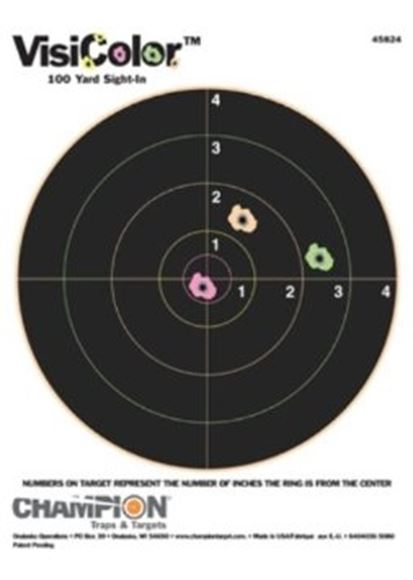 Picture of Champion Targets - VisiColor 8" Bull, 10 Pack