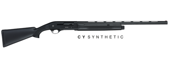 Picture of ATA Arms CY Series CY Synthetic Semi-Auto Shotgun - 12Ga, 3-1/2", 28", Vented Rib, Blued, Black Anodized Aluminum Alloy Receiver, Black Synthetic Stock, 4rds, Fiber Optic Front Sight, (F,M,IC)