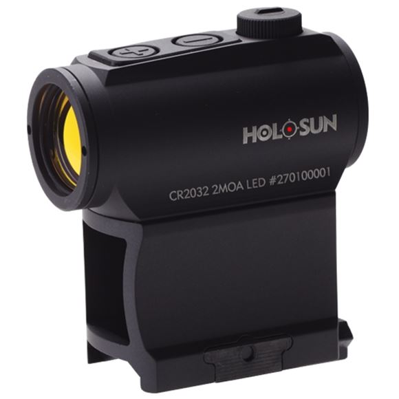 Picture of Holosun Reflex Sights - HS403A Micro Reflex Sight, Black, 2 MOA Red Dot, 3 NV & 9 DL Settings, Multi-Layer Coating, Waterproof IP67, w/Lower 1/3 AR Height Mount & Low Base, CR2032, 50,000 hrs