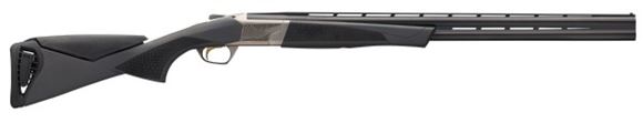Picture of Browning Cynergy Feather Composite Charcoal Gray Over/Under Shotgun - 12Ga, 3", 28", Vented Rib, Matte Black, Silver Nitride Aluminum Alloy Receiver, Charcoal Gray Composite Stock, Ivory Bead Front Sight, Invector-Plus Flush (F,M,IC)