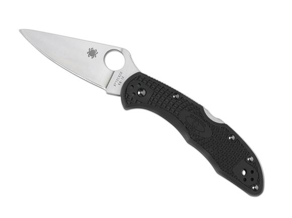 Picture of Spyderco Knives - Delica 4 Flat Ground, Black FRN, PlainEdge
