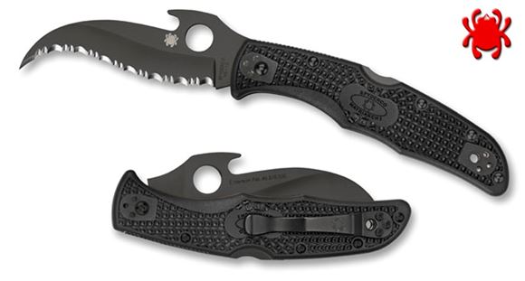 Picture of Spyderco Knives - Matriarch 2 w/Emerson Open, Black Blade, Black FRN, SpyderEdge