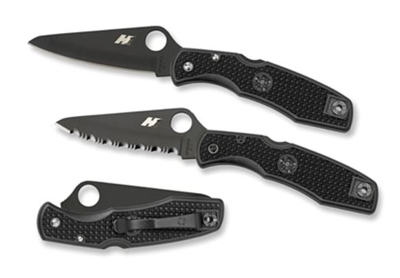 Picture of Spyderco Knives - Pacific Salt, Black Blade, Black FRN, SpyderEdge