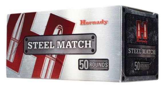 Picture of Hornady Steel Match Rifle Ammo - 223 Rem, 75Gr, BTHP Steel Match, 50rds Box