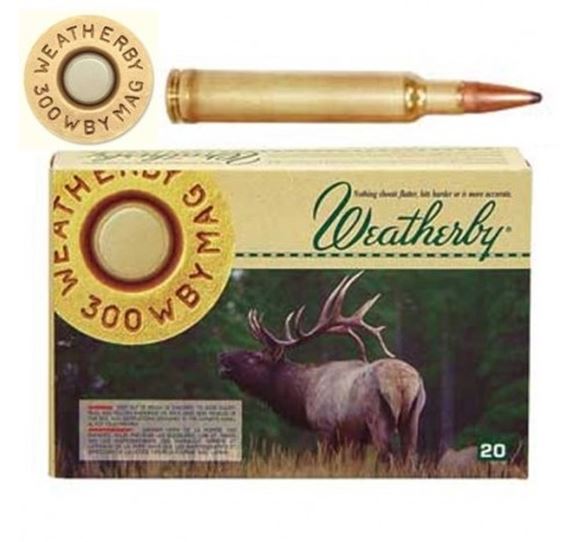 Picture of Weatherby Rifle Ammo - 300 Wby Mag, 180Gr, Spire Point, 20rds Box