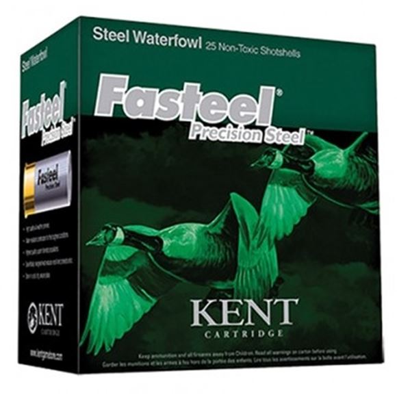 Picture of Kent Fasteel Precision Steel Steel Waterfowl Shotgun Ammo - 12Ga, 2-3/4", 1-1/16oz, #3, 25rds Box, 1550fps