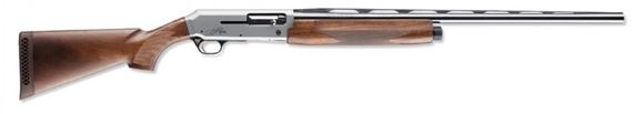 Picture of Browning Silver Hunter Semi-Auto Shotgun - 12Ga, 3", 28", Vented Rib, Lightweight Profile, Polished Blued, Matte Silver Aluminum Alloy Receiver, Satin Grade I Turkish Walnut Stock, 4rds, Brass Bead Front Sight, Invector-Plus Flush (F,M,IC)