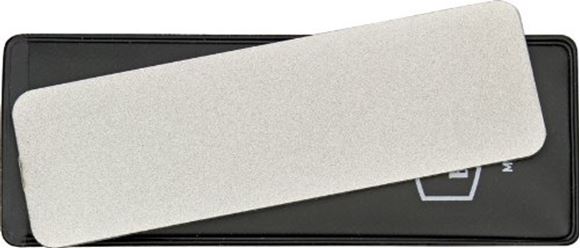 Picture of Buck Sharpeners - EdgeTek Dual Flat Pocket Stone, 100% Diamond Coated Surface, 325 Coarse/750 Medium Grit, 4" x 1-1/4", Black Vinyl Sheath, Box