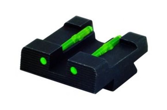Picture of HiViz Handgun Sights, SIG SAUER, Rear Sights - Fiber Optic Rear Sight, Green, SIG #8 Height, For SIG P-Series Pistols (Except P250)