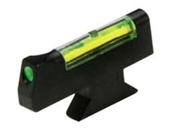 Picture of HiViz Handgun Sights, Smith & Wesson, Front Sights - Fiber Optic Front Revolver Sight, Green, For Any S&W Models w/Interchangeable Front Sight, Installed Height .310"