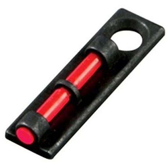 Picture of HIVIZ Shooting Systems Shotgun Sights, Screw Attach Sights - Flame Front Sight Fiber Optic Family Shotgun Sights, Red, Non-Interchangeable LitePipe, For Most Vent-Ribbed Shotguns w/Removable Front Bead