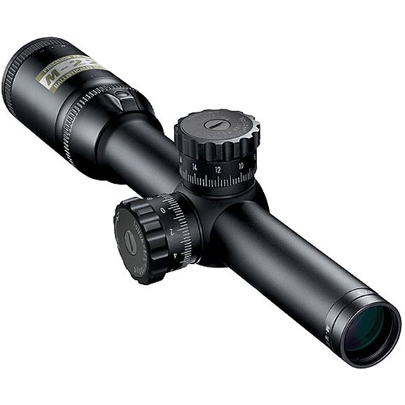 Picture of Nikon Sport Optics Riflescopes, AR Riflescopes - M-223, 1-4x20mm, 1", Matte, BDC 600, 1/4 MOA Click Adjustment, Spot On Custom Turret, Waterproof/Fogproof