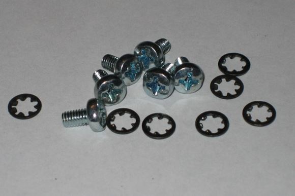 Picture of CZ Pistols Parts, Grips - CZ 75/85/TS, CNC Grip Screws, Stainless, 1 Pair (2 Screws w/Shake Washer)