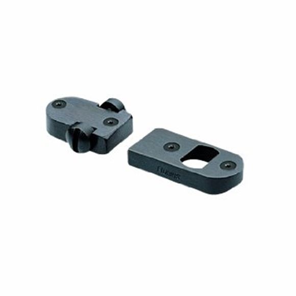 Picture of Burris Mounting Systems, Mounts & Bases, Trumount Universal Bases - TU-700 (Remington Short and Long), 2-Pieces, Solid Steel, Black