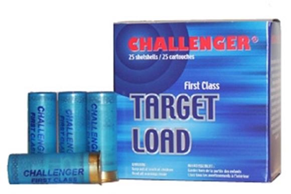 Picture of Challenger Target Loads Shotgun Ammo - Light Load, 12Ga, 2-3/4", 1oz, #8, 25rds Box, 1200fps