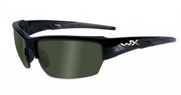 Picture of Wiley X Changeable Series - WX Saint, Pol Green Lens, Gloss Black Frame