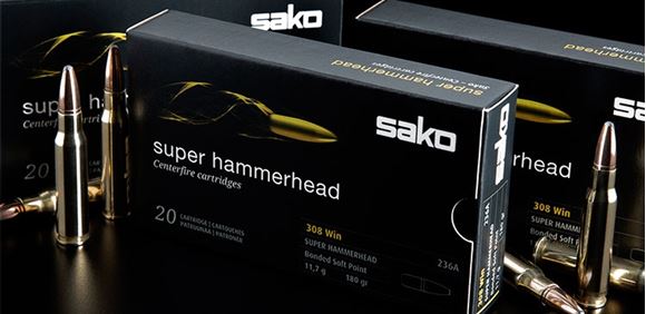 Picture of Sako Rifle Ammo - 300 Win Mag, 180Gr, Super Hammerhead Bonded Soft Point (236A), 20rds Box