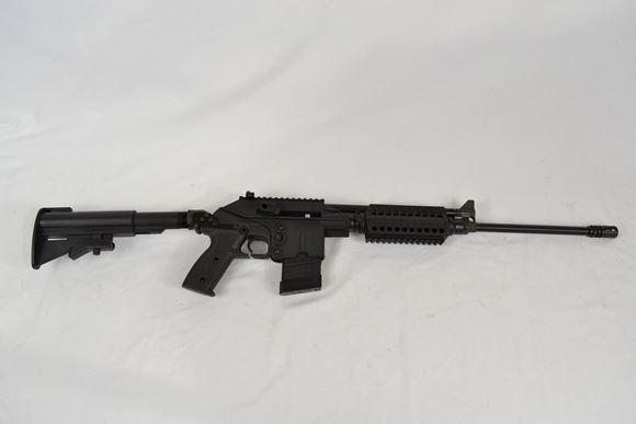 Picture of Kel-Tec SU-16F Tactical Version Semi-Auto Rifle - 223 Rem, 18.5", Blued, Black Synthetic SU Pistol Grip AR Stock Adapter w/4-Position Collapsible Stock, w/A2 Flash Hider