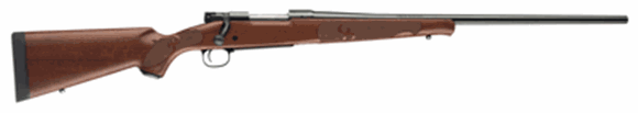 Picture of Winchester Model 70 Featherweight Bolt Action Rifle - 280 Rem, 22", Featherweight Contour, Brushed Polish Steel, Satin Grade I Black Walnut Stock w/Schnabel Fore-End, 5rds
