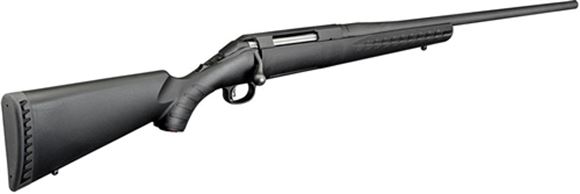 Picture of Ruger American Standard Bolt Action Rifle - 223 Rem, 22", Matte Black, Alloy Steel, Black Composite Stock, 5rds