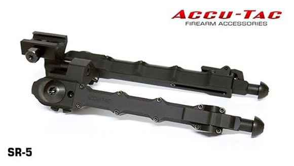 Picture of Accu-Tac Bi-Pods - SR-5, Flat Black Hard Anodized, 6.25" - 9.75"