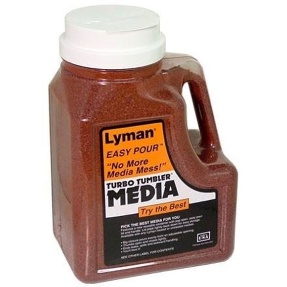 Picture of Lyman Turbo Tumblers, Media & Accessories - Tumbling Media, Turbo Tufnut Media, 7lbs Easy Pour Container
