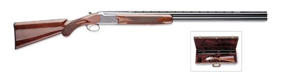 Picture of Browning Citori Lightning Feather Combo Over/Under Shotgun - 20Ga, 3", 27"/28Ga, 2-3/4", 27", Vented Rib, Polished Blued, Silver Nitride Aluminum Alloy Receiver, Gloss Grade II/III Black Walnut Stock, Silver Bead Front Sight, Invector-Plus Flush (F,M,IC)