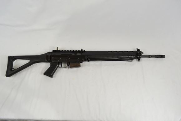Picture of Used Swiss Arms Black Special Semi-Auto .223, Flat Top Model, One Mag, Excellent Condition