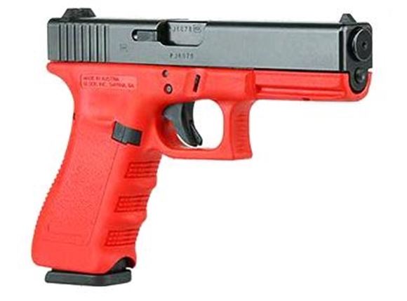 Picture of Glock 22P (Practice) Gen3 Standard Safe Action Semi-Auto Pistol - 40 S&W, 4.49", Red Frame, No Magazine, Fixed Sights, 8lb New York 1 Trigger, Inert