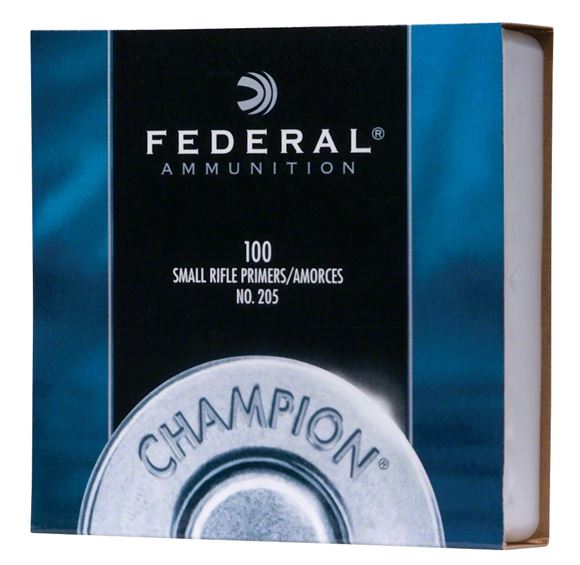 Picture of Federal Components, Federal Champion Centerfire Primers - No. 205, Small Rifle, 1000ct Brick