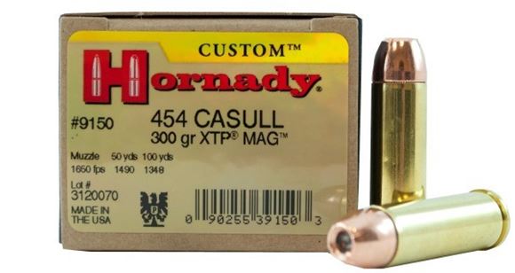 Picture of Hornady Custom Handgun Ammo - 454 Casull, 300Gr, XTP Mag, 200rds Case